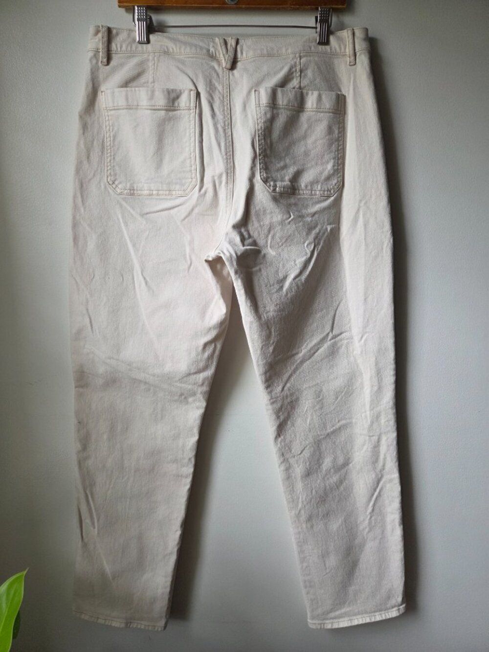 EUC LOFT MADE & LOVED CREAM THE GIRLFRIEND JEANS SIZE 31 / 12 - Picture 4 of 16